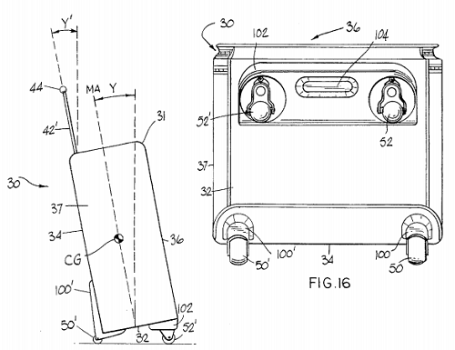 Kufr se čtyřmi kolečky